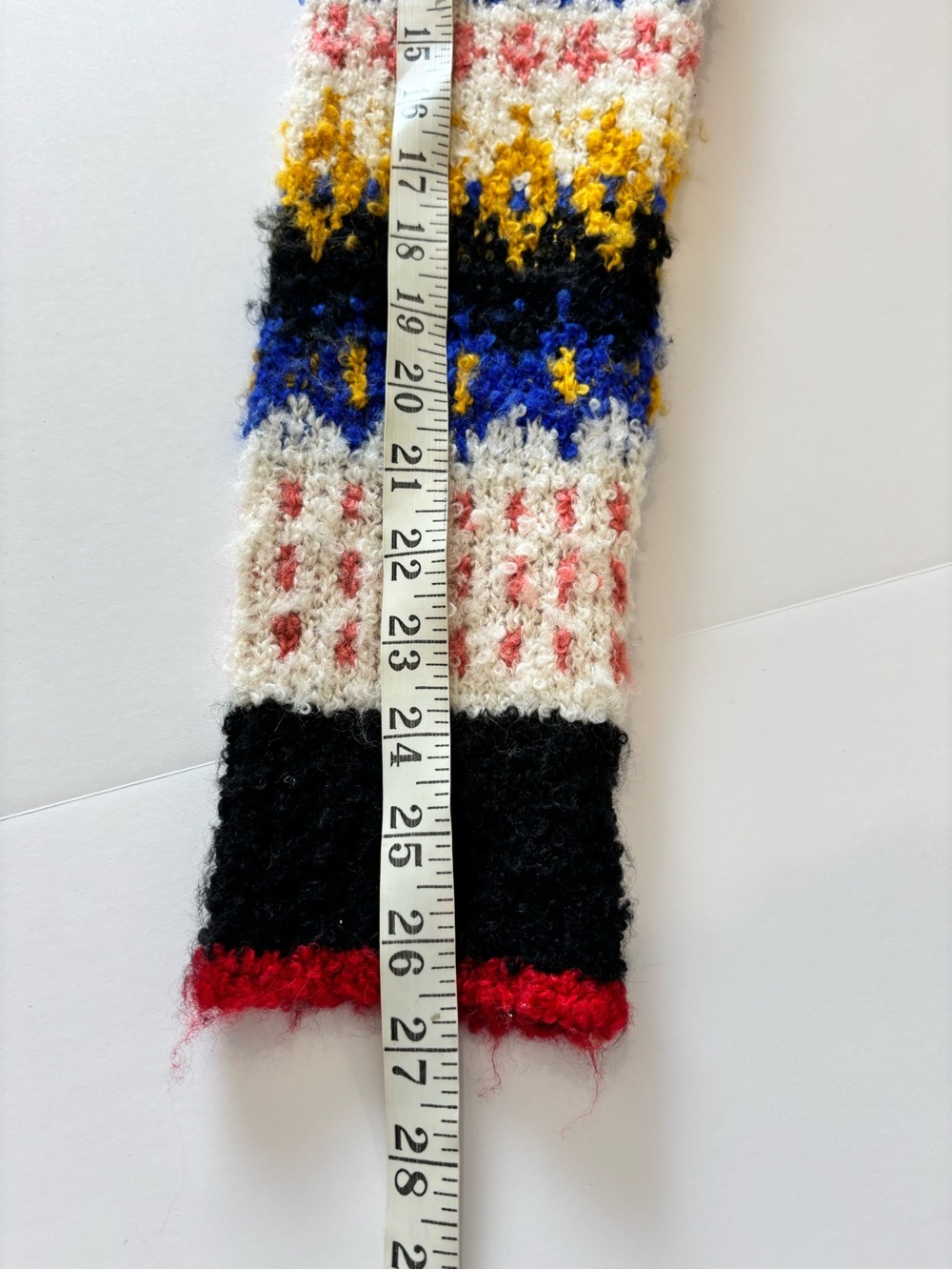 Free People Sz M Alpaca Blend Fuzzy Crew Sweater Indie Boho Abstract Fair Isle - Picture 12 of 14